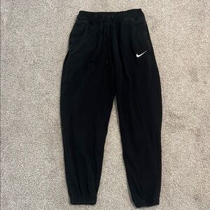 Nike Black Joggers with White Logo